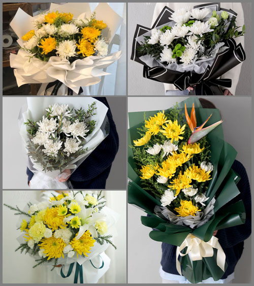 河南南阳卧龙区陆营镇小营村白事花束代送